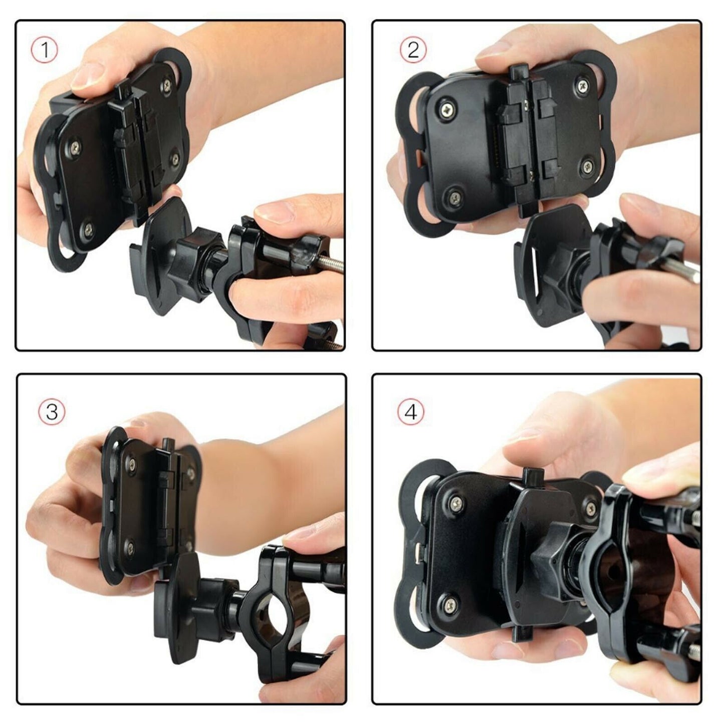 360Motorcycle Bike Bicycle Handlebar Mount Holder For Mobile Phone GPS AU