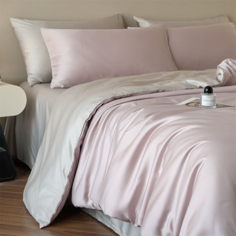 Solid-color Viscose Cooling Quilt Set For Home Use