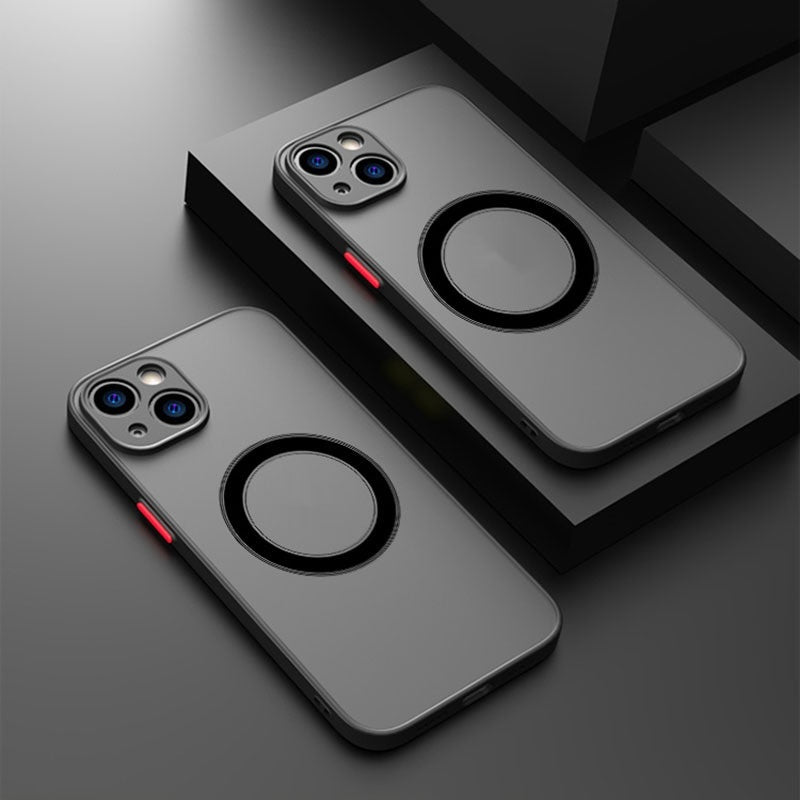 Magnetic Wireless Full-body Matte Protective Case For Phones