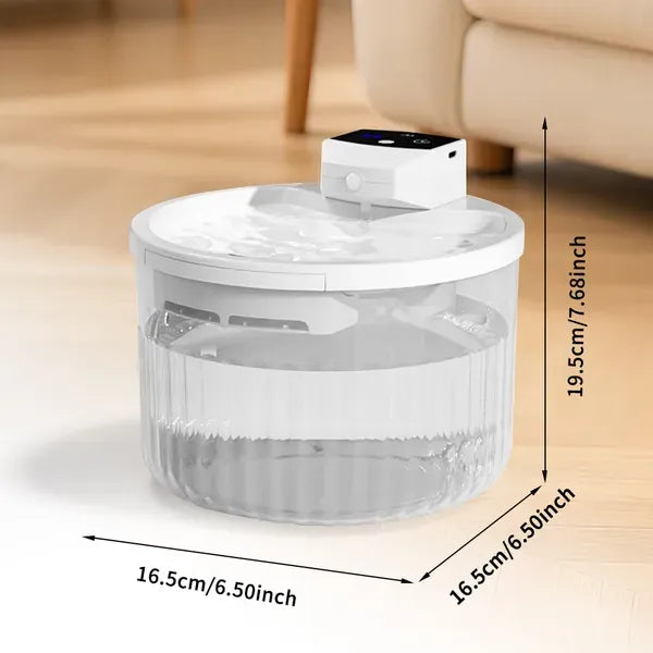 Pet Water Fountain,  Large Capacity Automatic Cat Water Dispenser With No Daily Refills Needed, Ultra-Quiet-Pump Sleep-Friendly