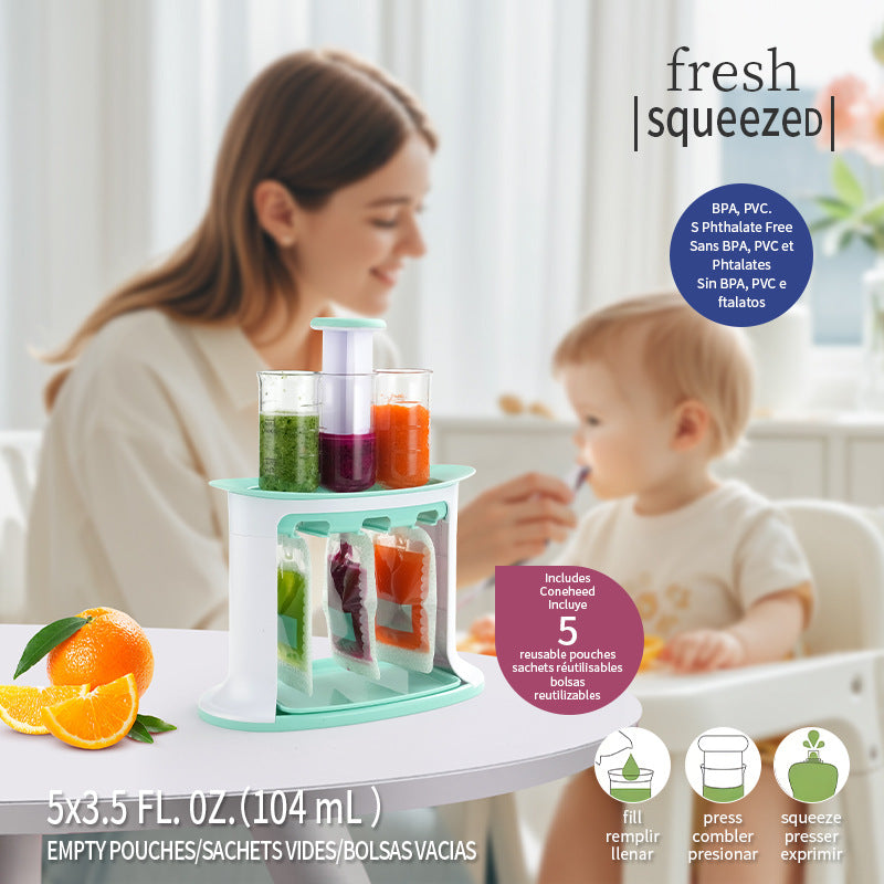 Manual Baby Food Storage Bags For Complementary Feeding