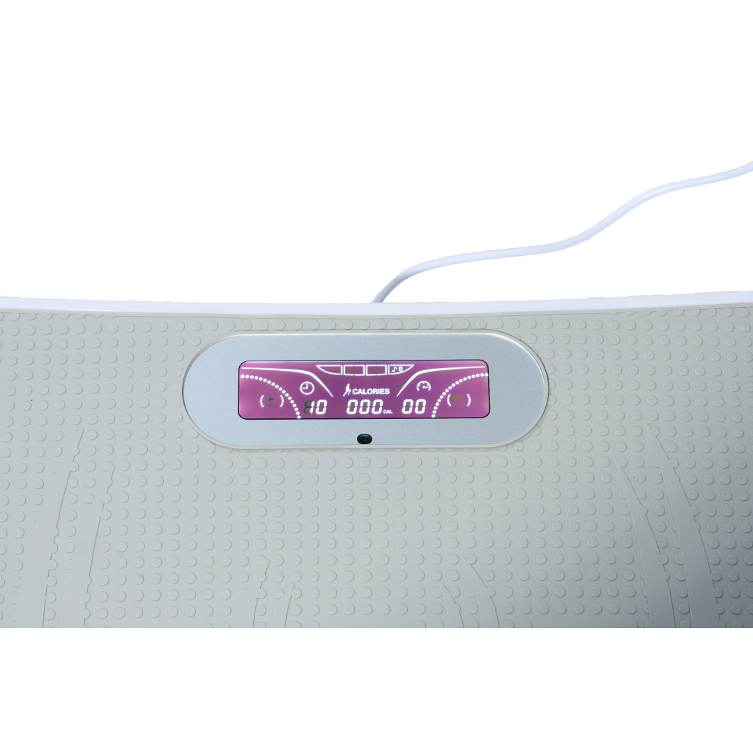 Full Body Vibration Platform Crazy Fitness Massage 10-Frequency Weight Loss & Fat Burner Shaking Machine For Unisex Grey 034