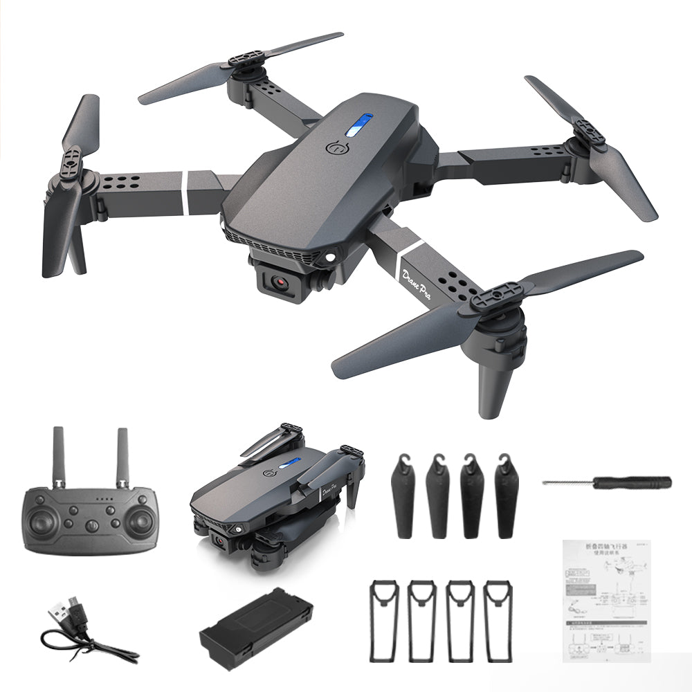Drone HD Dual Camera Single Battery One Key Return WlFlConnection Aerial Photography UAV Optical Flow Height Remote ControlDrone Christmas Halloween Thanksgiving Gift