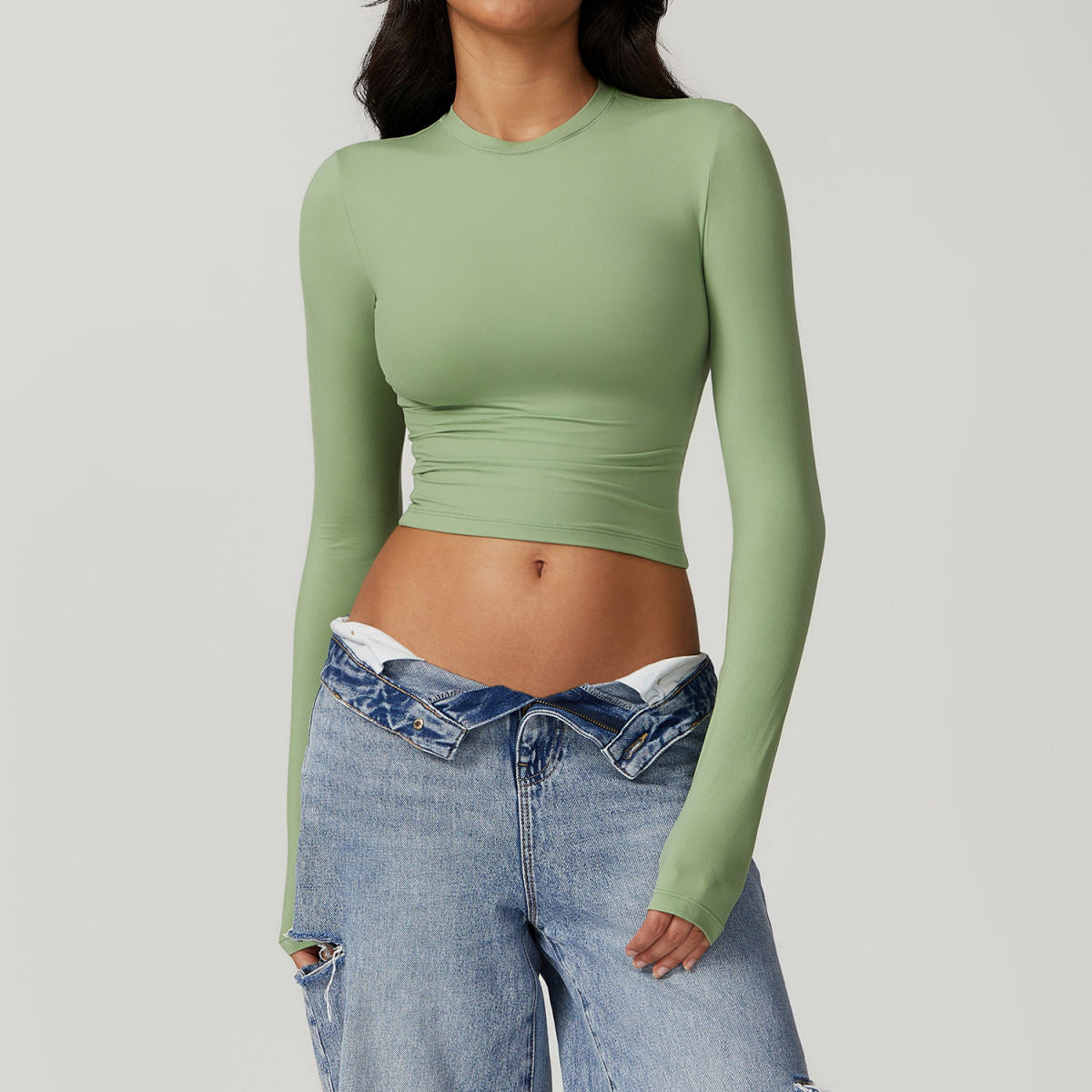 Tight Sports T-shirt Quick-drying Long Sleeve Yoga Wear Sports Fitness Top