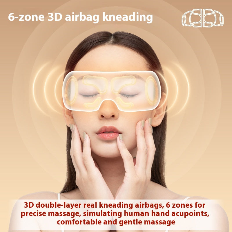 Household Relieving Eye Fatigue Airbag Massage Hot Compress Eye Massager