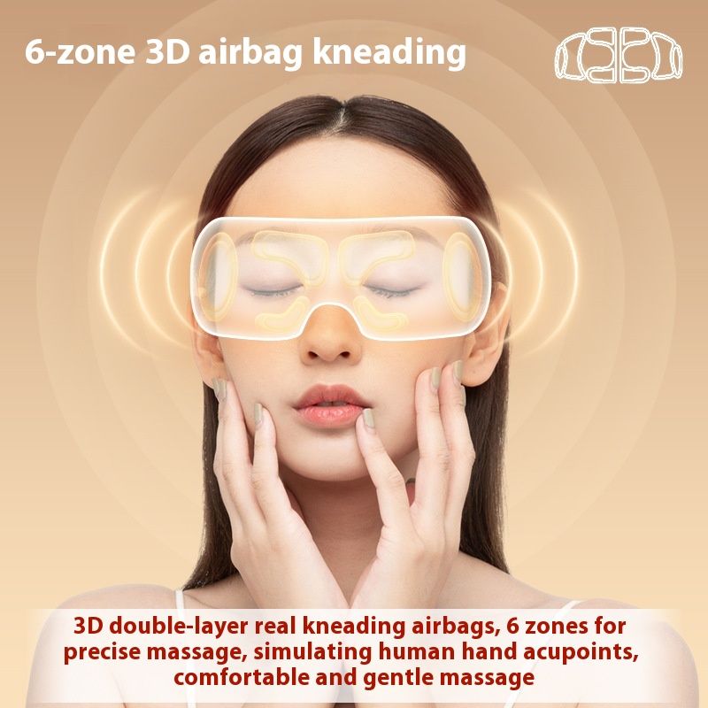 Household Relieving Eye Fatigue Airbag Massage Hot Compress Eye Massager