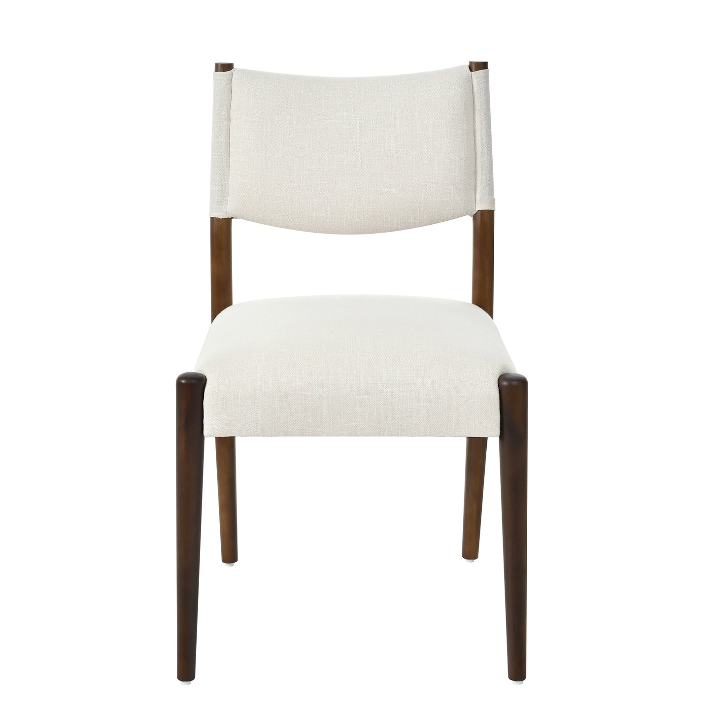 Modern Dining Chair,Kitchen Chair With Thick Seat Cushion And Solid Wood Legs, Dining Chairs For Home Bar Restaurant And Dining Room,Set Of 2,Walnut