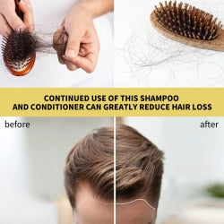 OUHOE Ginger Dense Hair Shampoo, Moisturizes Reduces Itchiness, Strengthens Dense And Fluffy Hair Care Shampoo