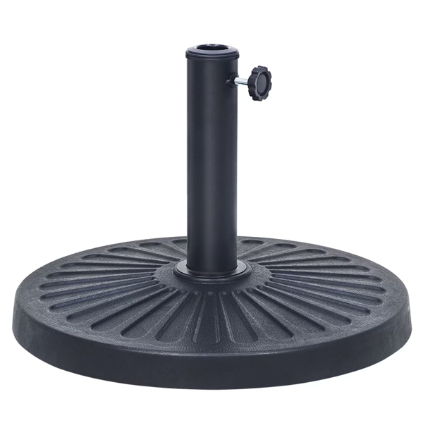 26.5 Lbs Outdoor Patio Market Umbrella Base, Patio Umbrella Stand For Yard Garden Poolside In Black  Shipment From Walmart