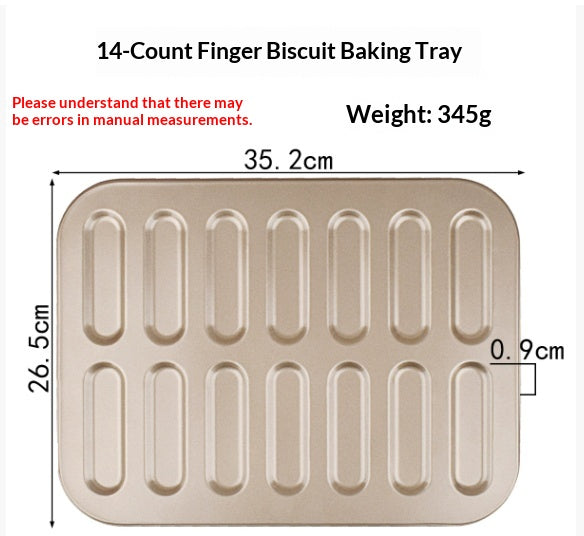 Ladyfinger Biscuit Cake Cookie Pan Tray Household Oven Mold Baking Tools