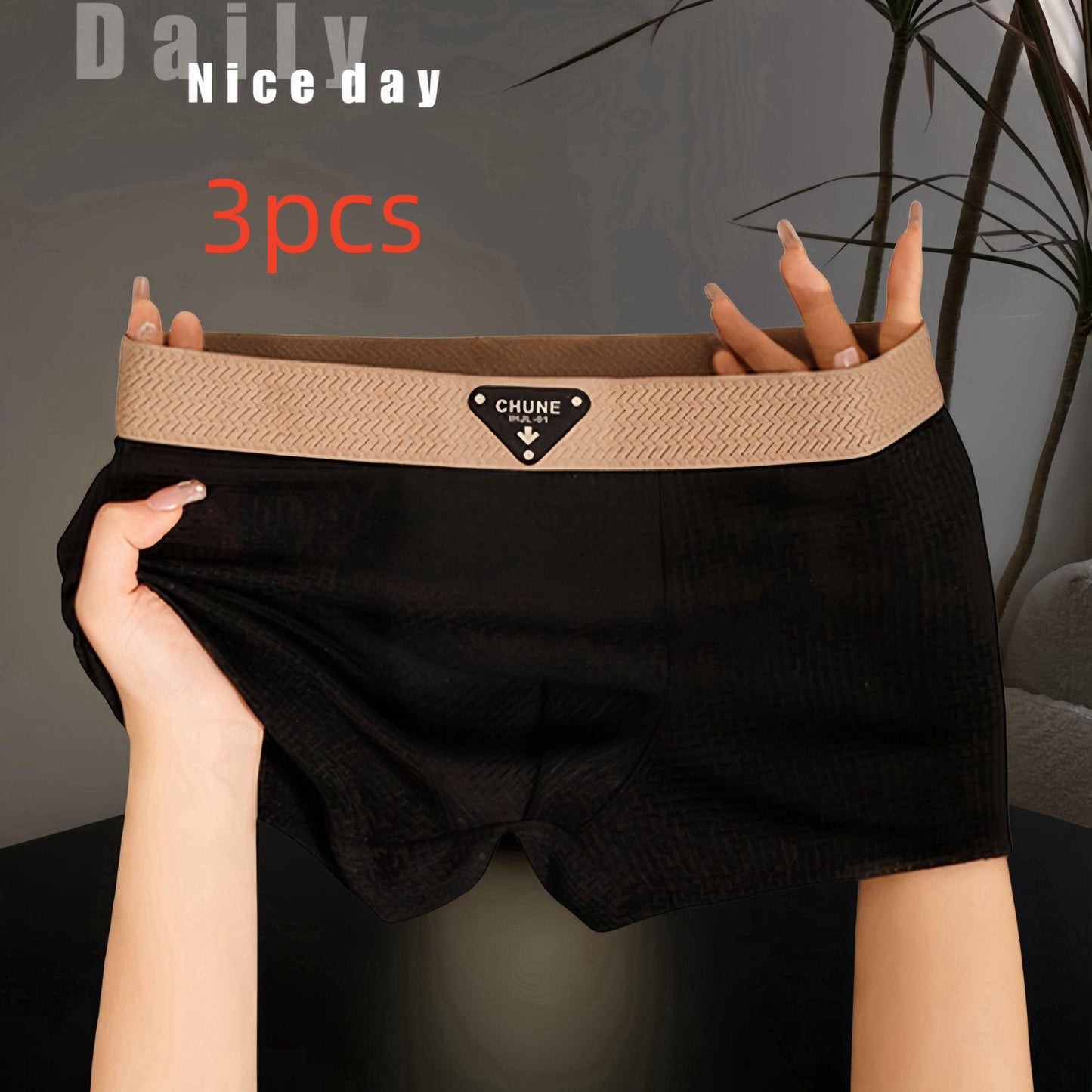 Men's Ice Silk Underwear Fashion Sport Boxer
