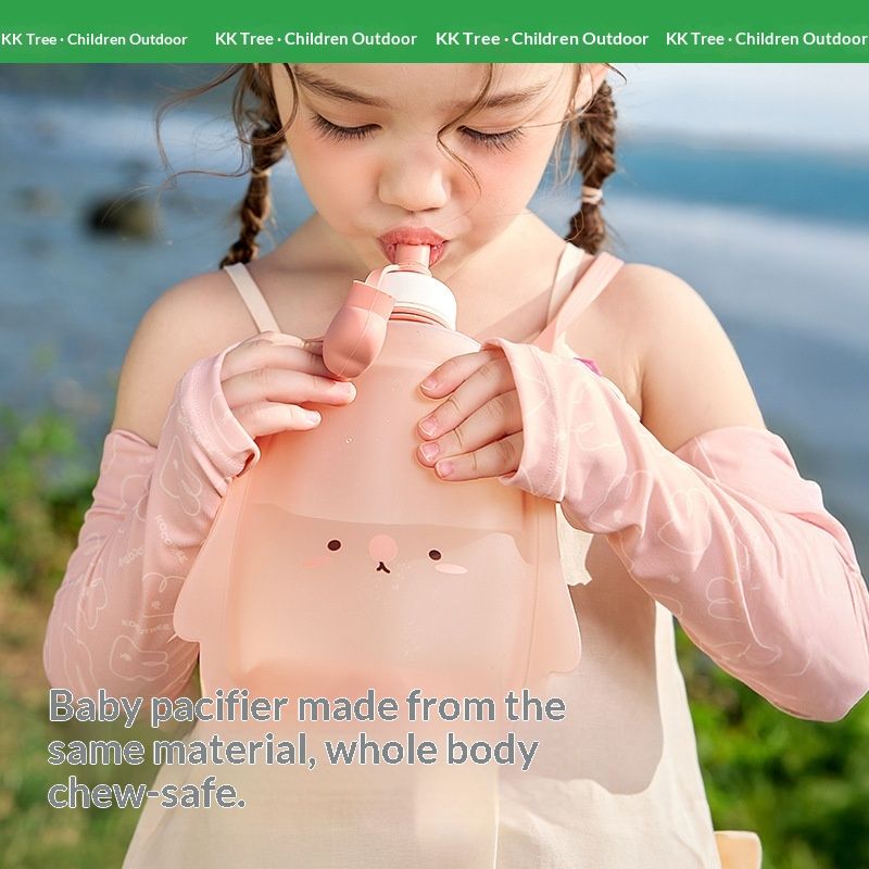 Portable Food-grade Silicone Water Bag For Babies