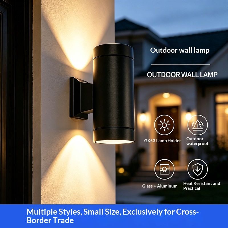 Outdoor Wall Lamp Double-head Exterior Wall Up-and-down Lighting