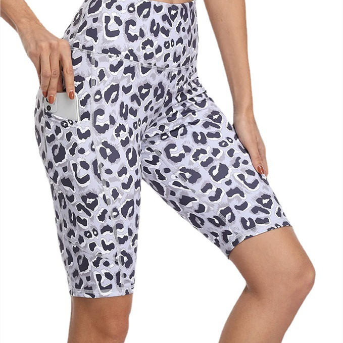 Women's Fashion Casual Leopard Print Printed High Waist High Stretch Yoga Pants