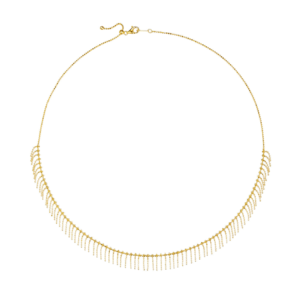 S925 Sterling Silver Tassel Necklace For Women 45cm Adjustable 3.9g Lightweight 10.5mm Wide Platinum Gold Rose Gold Plated Gift Box