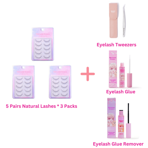 5 Pairs Natural Lashes