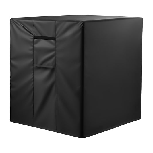 Air Conditioner Cover, 960 X 960 X 1010 Mm Ac Cover For Air Conditioning Unit, Three-Layer, Waterproof Polyester Fabric, Mesh Ventilation, Universal Defender For Outdoor Outside Ac Unit, Black