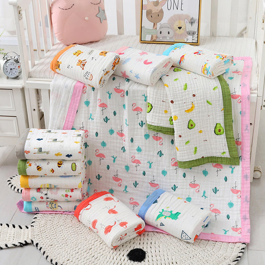 Baby Bath Towel Six-layer Pure Cotton Gauze Blanket