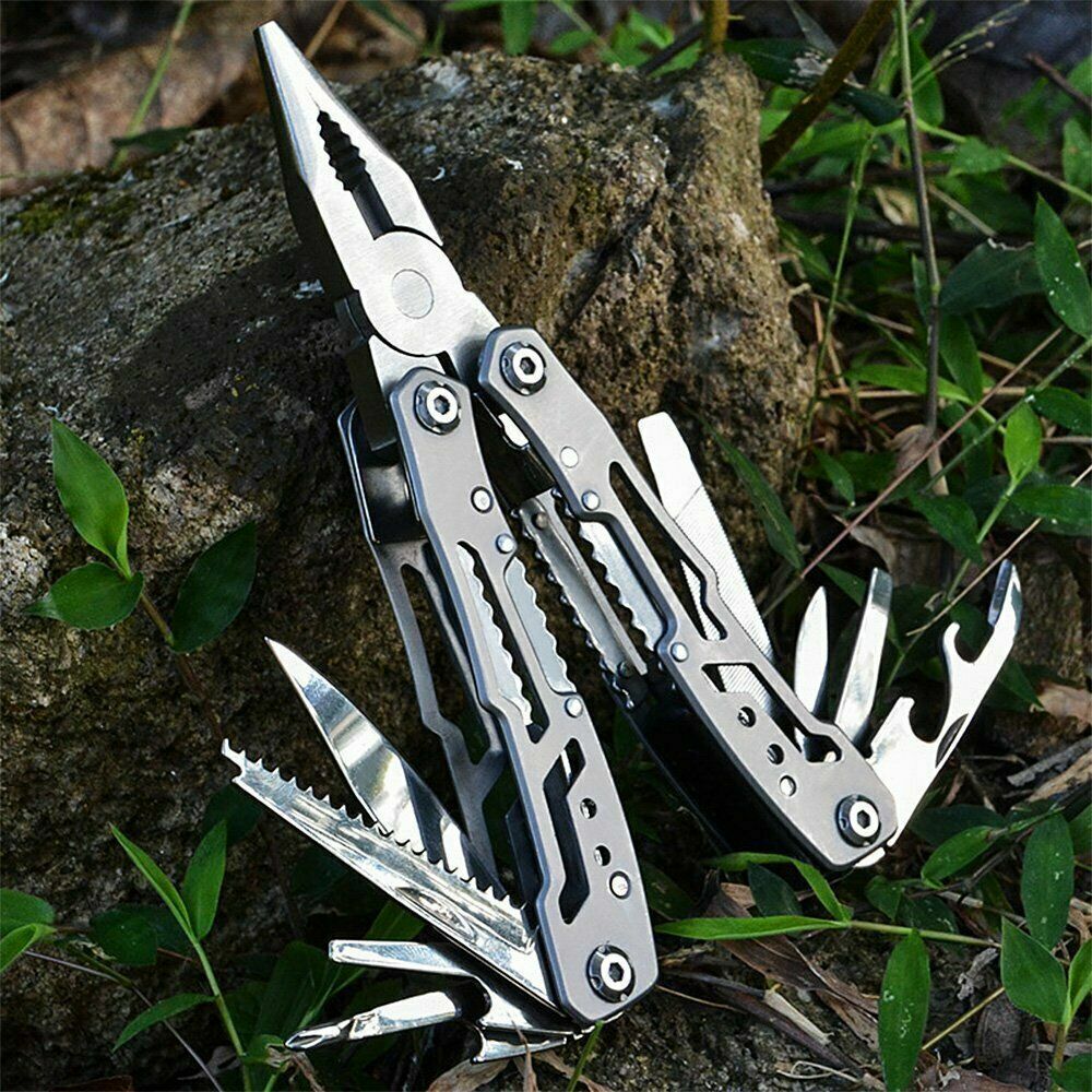 Multifunctional Stainless Steel Multi-tool Pocket Pliers Saw Folding Pliers Outdoor Tools UK