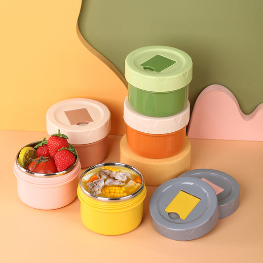 Stainless Steel Insulated Soup Cup For Students Meal-Portioning Soup Tumbler For Office Workers
