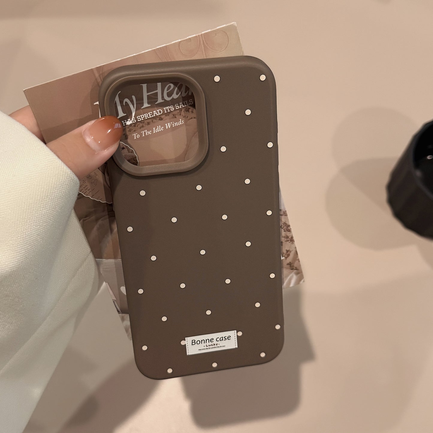 Ins-style Korean Polka-dot Phone Case
