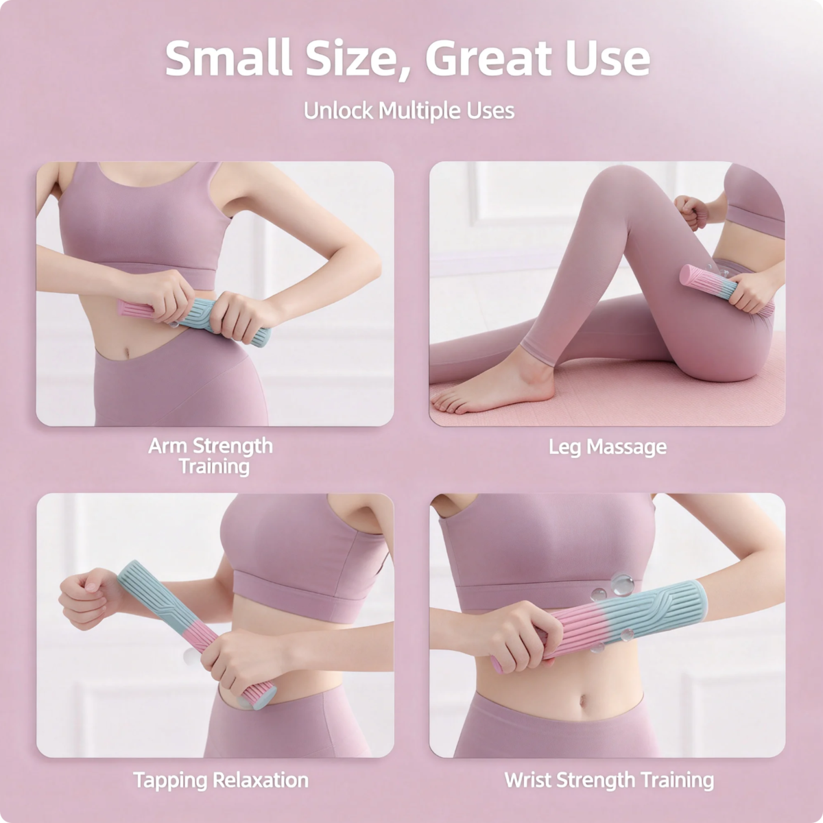 Silicone Torsion Bar Fitness Resistance Stick Arm Wrist Trainer With Massage Function For Muscle Relaxation And Rehabilitation Exercise