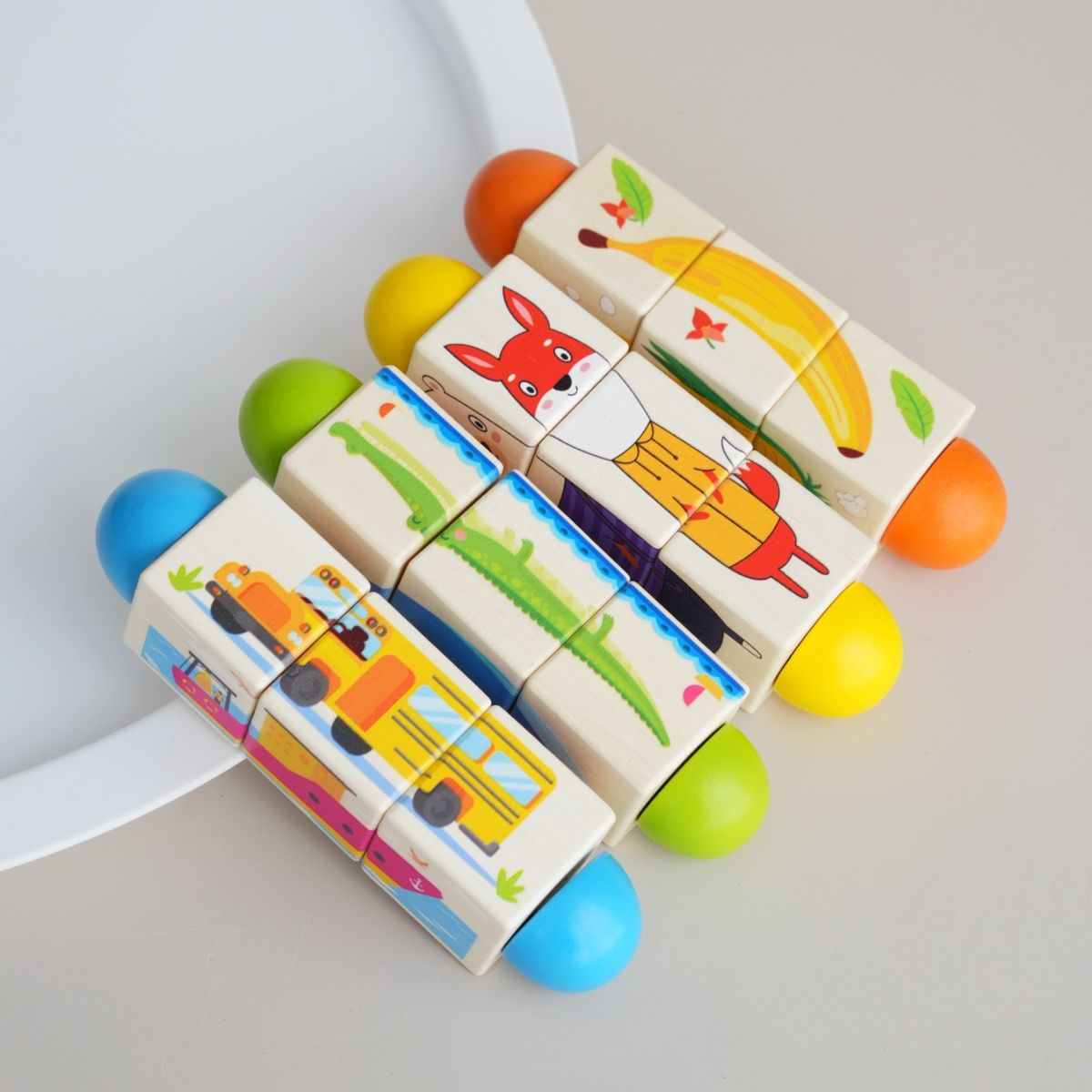 Educational Flat-block Toys For Parent-child Enlightenment