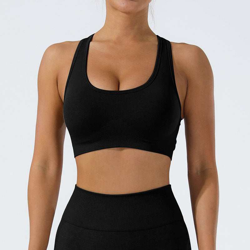 Super Soft Feel Beauty Back Exercise Bra Underwear Wear Shockproof Running Fitness