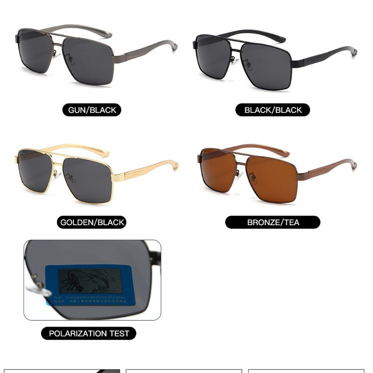 Retro Mens Outdoor UV-Protective Polarized Driving Sunglasses