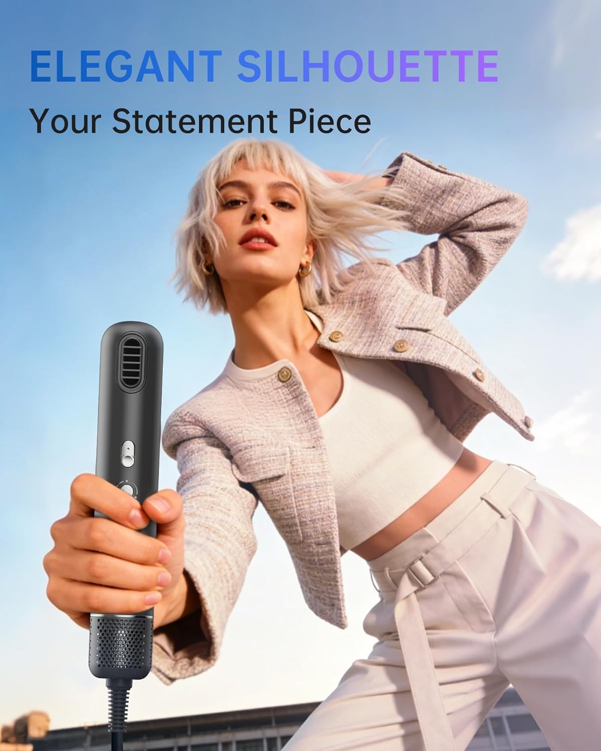 Mini Hair Dryer - Portable Travel Size Hair Dryer, 110,000 RPM For Fast Drying, 1000 Million Ionic For Smoothing, 0.55lb Lightweight Mini Size, Low Noise Blow Dryer For Travel Gym Kids Dog Women Men