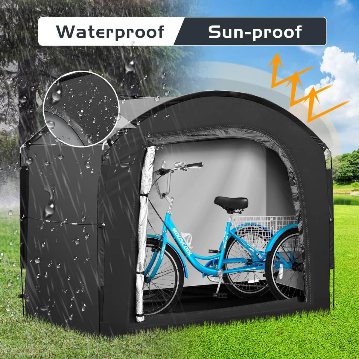 New Large Portable Outdoor Bicycle Tent