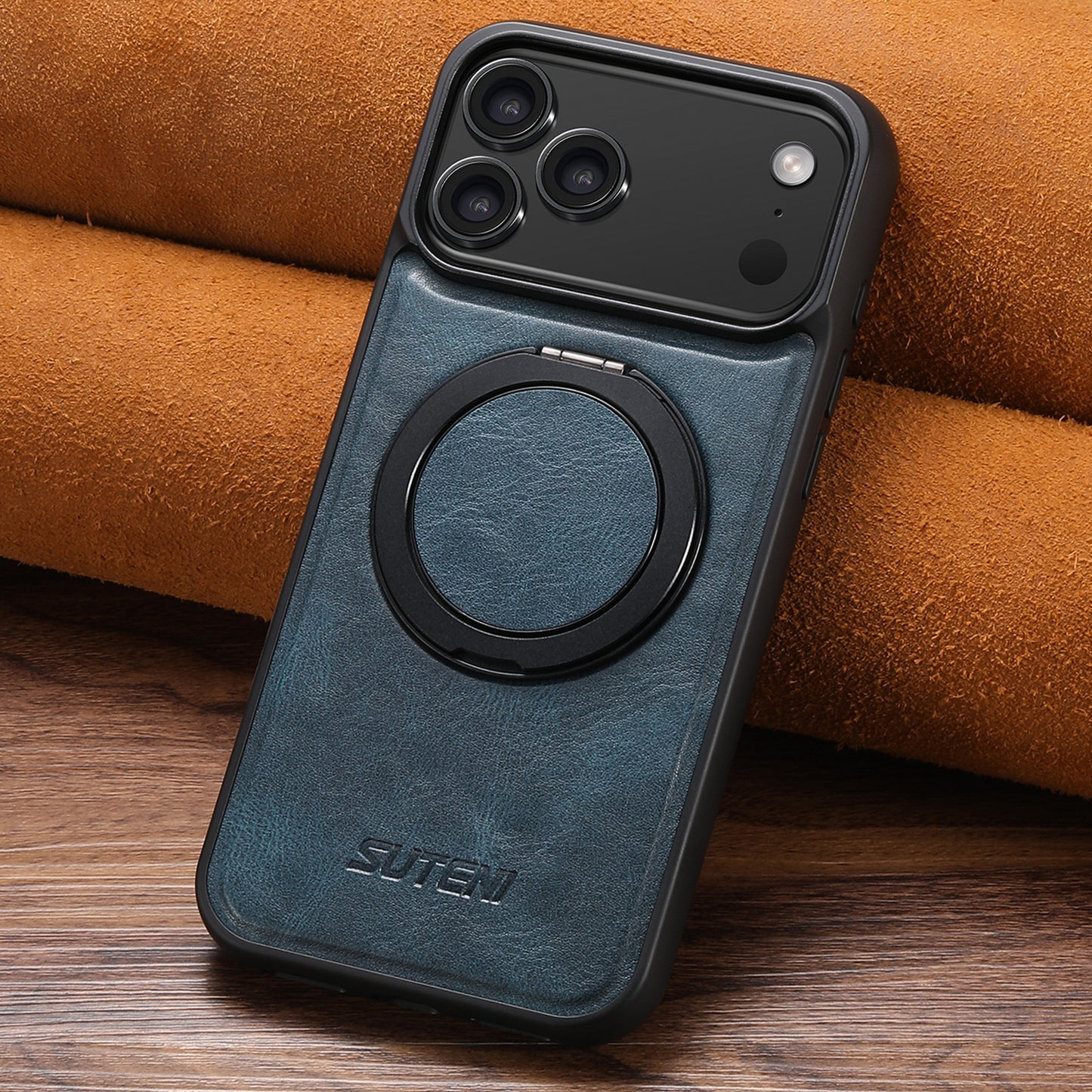 Leather Magnetic Wireless Charging Phone Case