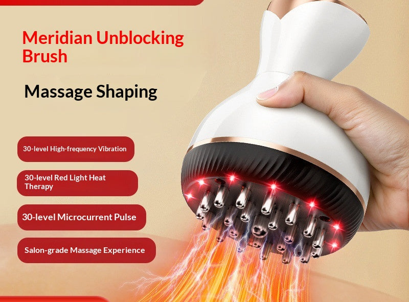 Electric Heating Massager Electric Meridian Brush Universal For The Whole Body
