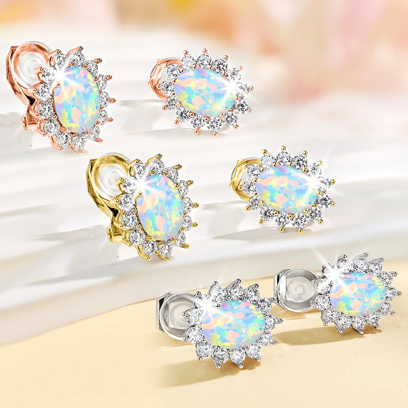 Aobao Elegant Chic Earrings For Women Simple Trendy Ear Accessories No-Piercing Sunflower Ear Cuffs