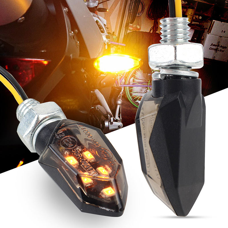 Motorcycle 5LED Mini Turn Signal 12V Car Lamp Modification Accessories