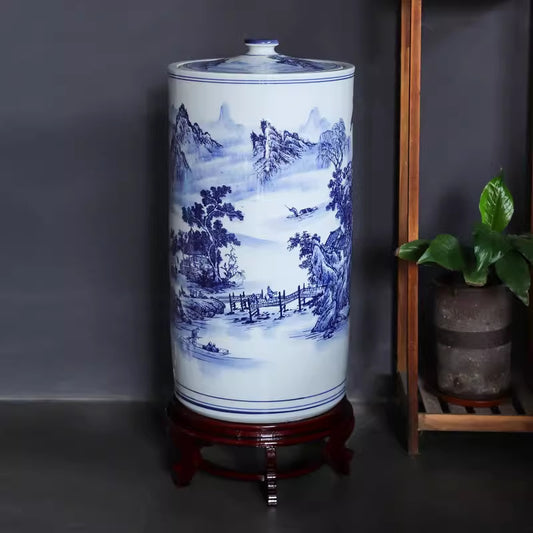 Jingdezhen Hand-painted Ceramic Tea Jar