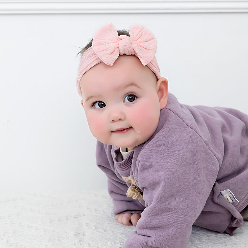 Children's Jacquard Headband Elastic Nylon Hair Band