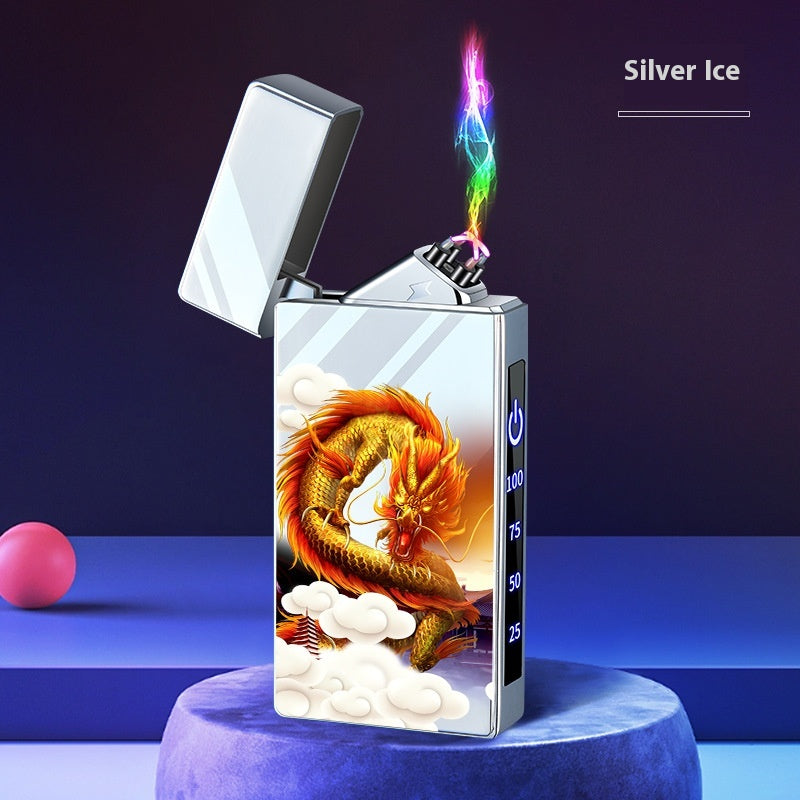 Double-layer Windproof Charging Intelligent Power Display Lighter