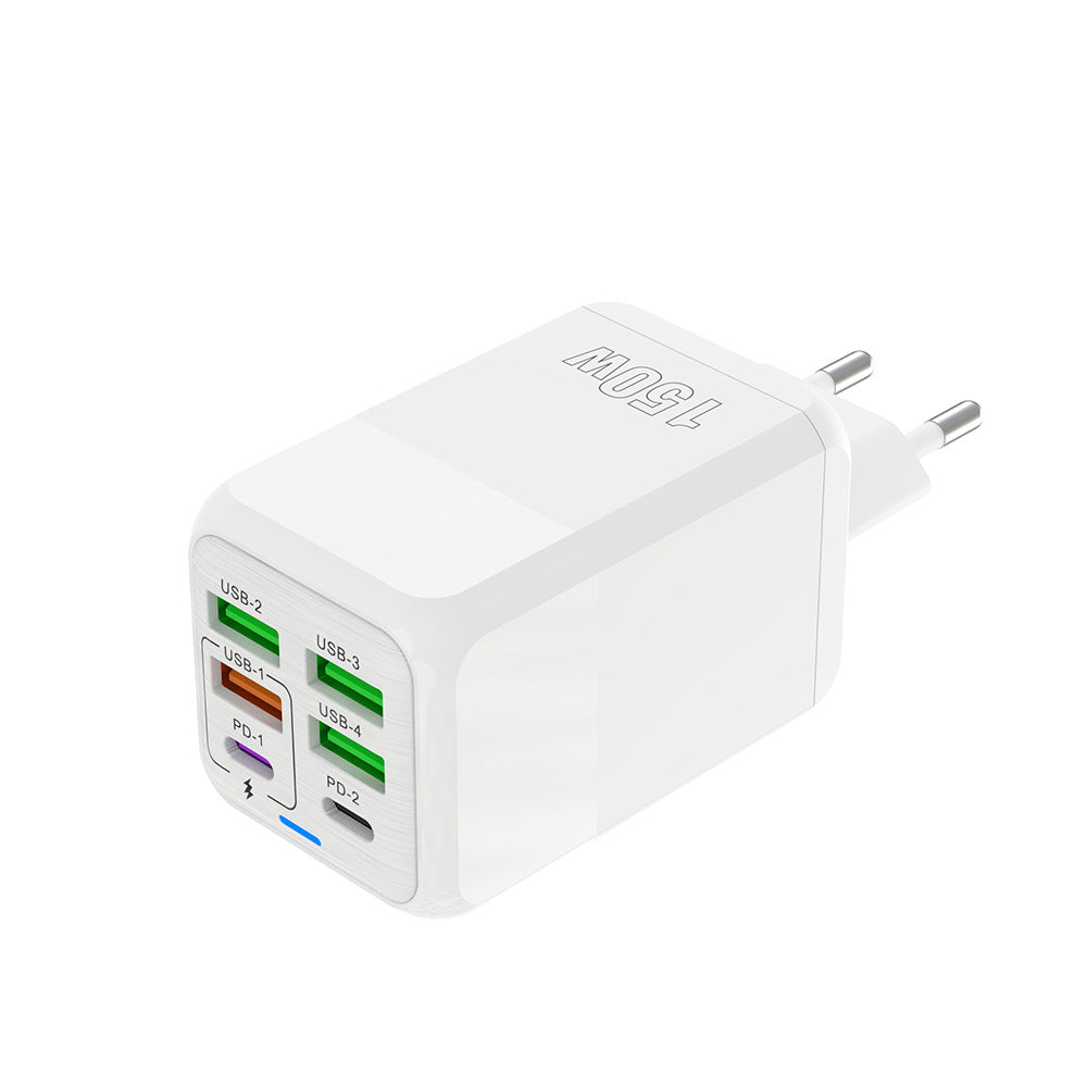 New 150W 4-USB 2-PD Multi-Port Fast-Charging Phone Charger