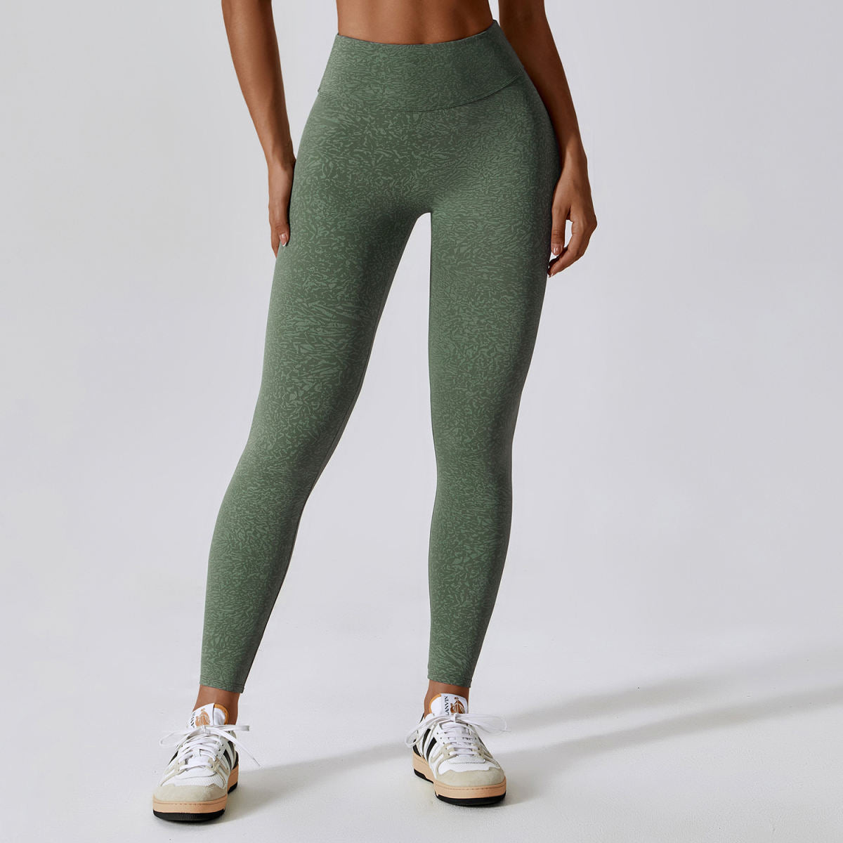 Belly Contracting Hip Lifting Running Sports Quick-drying Camouflage Printing Nude Feel High Waist Yoga Pants