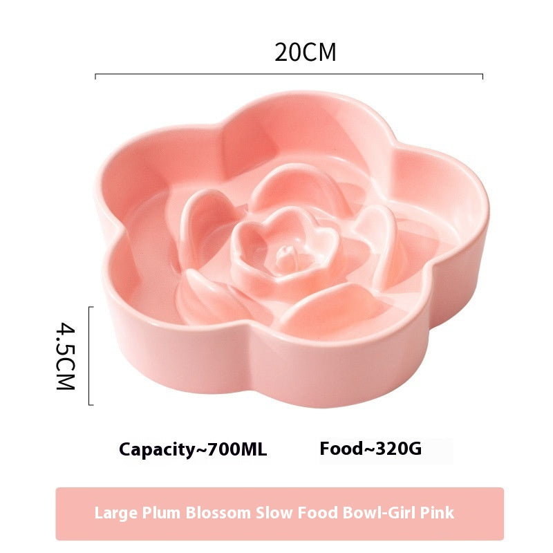 Pet Ceramic Slow Feeding Bowl