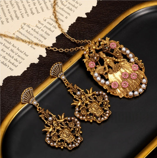 Vintage Heavily Distressed Drop Earrings With A Premium Sophisticated Vibe