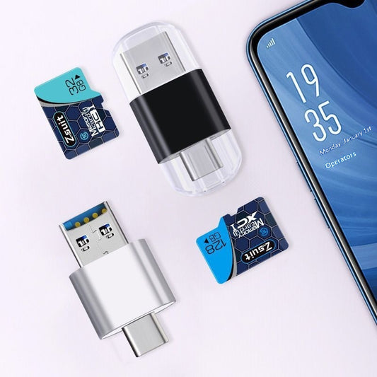 High-Speed 30 USB Card Reader Mobile Phone TF Memory Card Computer Camera OTG Adapter