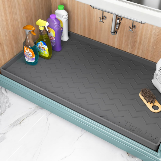 Under Sink Mats For Kitchen Waterproof, Leak-Proof Silicone Mat Sink Protector And Cabinet Liner, Kitchen Essentials Organizer And Storage, Boot Or Shoe Tray, Pet Feeding Mat