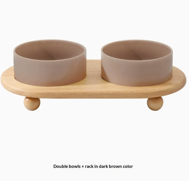 Ceramic Cat And Dog Food Bowls Pet Bowl Supplies