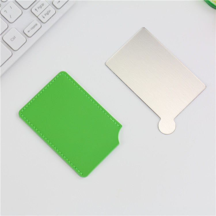 Stainless Steel Mirror Makeup Card Mirror Gift Portable Mirror