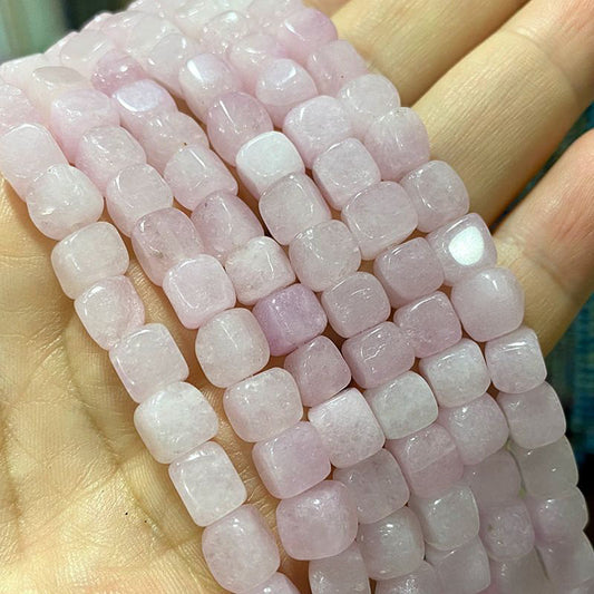 8x8mm Square Chalcedony HighNatural Stone Scattered Beads DIY Ornament Accessories