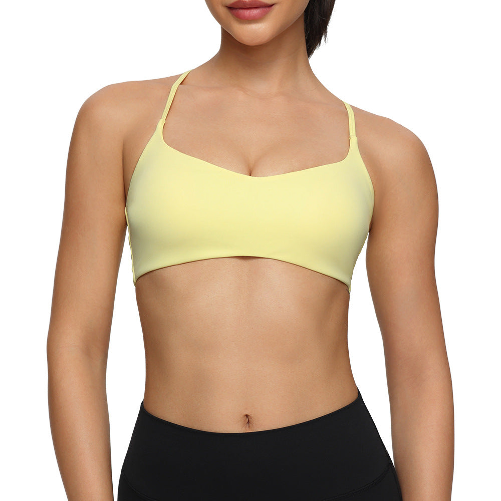 Adjustable-Strap Shock-Proof Running Fitness And Yoga Bra