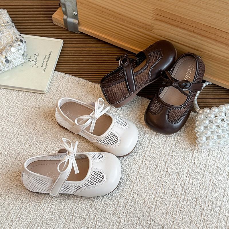 Children's Shoes, Sweet Bow Princess Shoes For Little Girls, Korean Version Fashionable Children's And Girls' Single Shoes