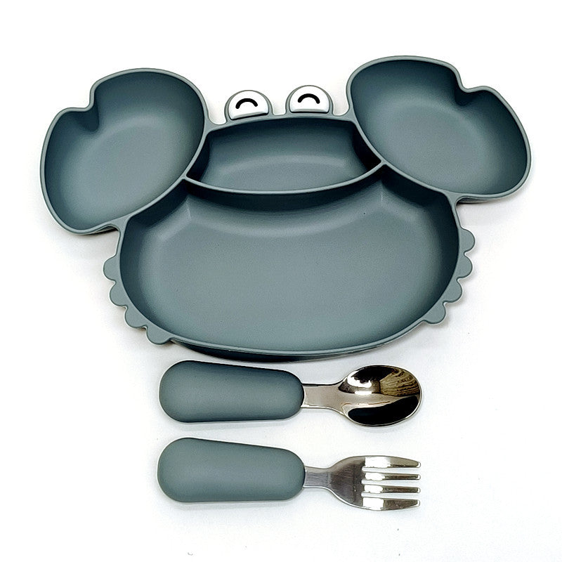 All-in-one Compartmented Feeding Tray For Baby Food
